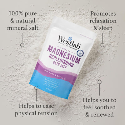 Westlab Magnesiumflak Badekar Bløtlegg 800 g Britiske Mineralsalt
