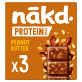 Nakd peanut butter protein bars 3x45g, imported from the UK