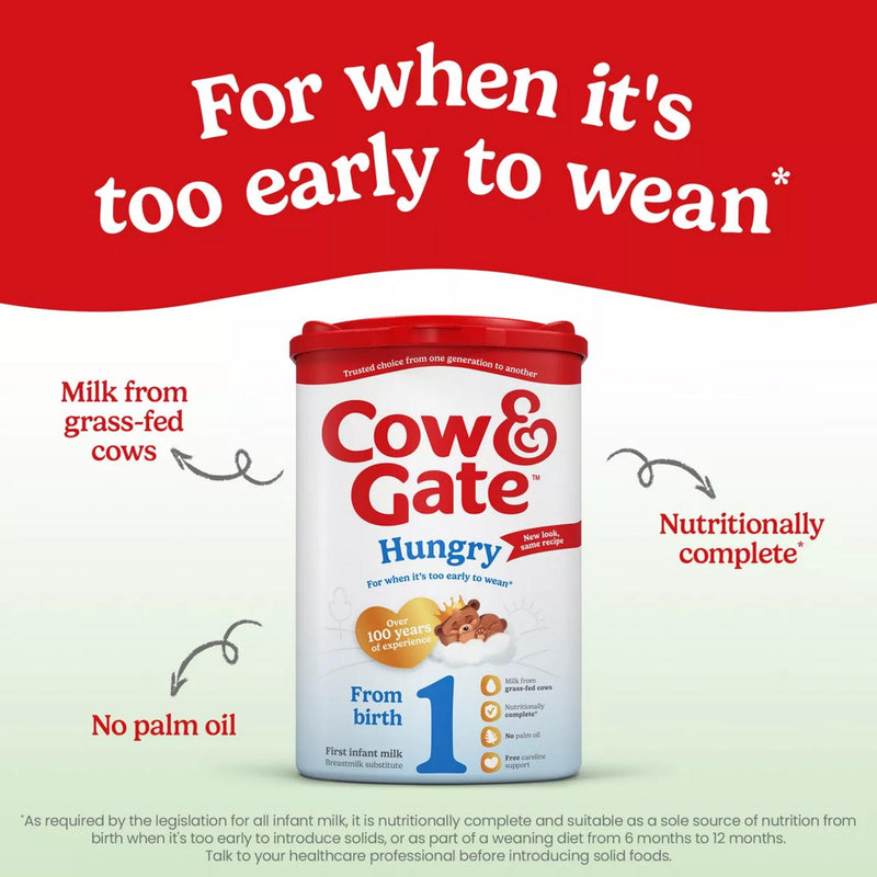 Cow & Gate Hungry Baby Milk Infant Formula Powder 800g - British product