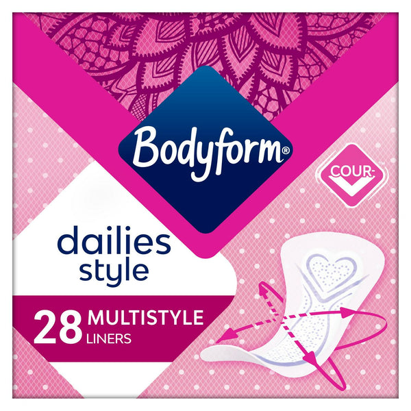Bodyform Dailies Multistyle Normal Panty Liners x28