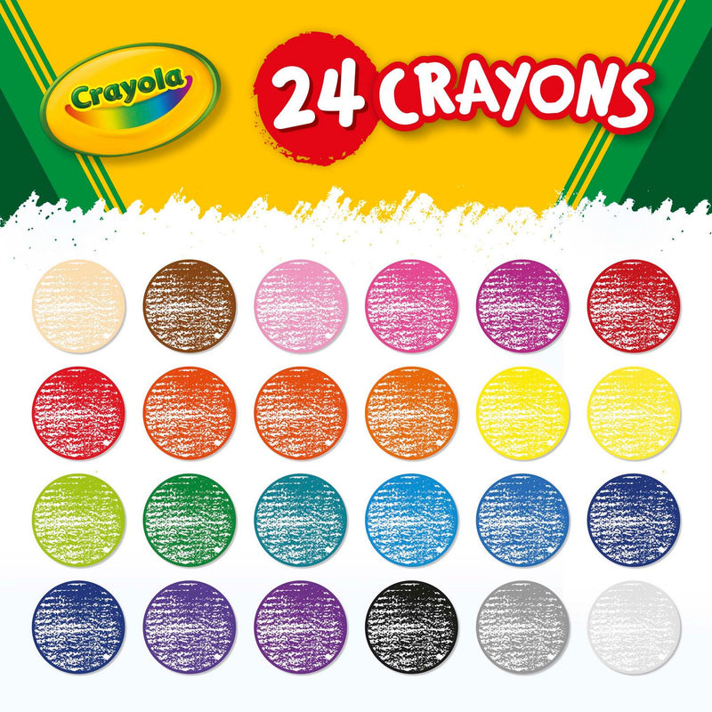 Crayola Assorted Wax Crayons 24 Pack - British product