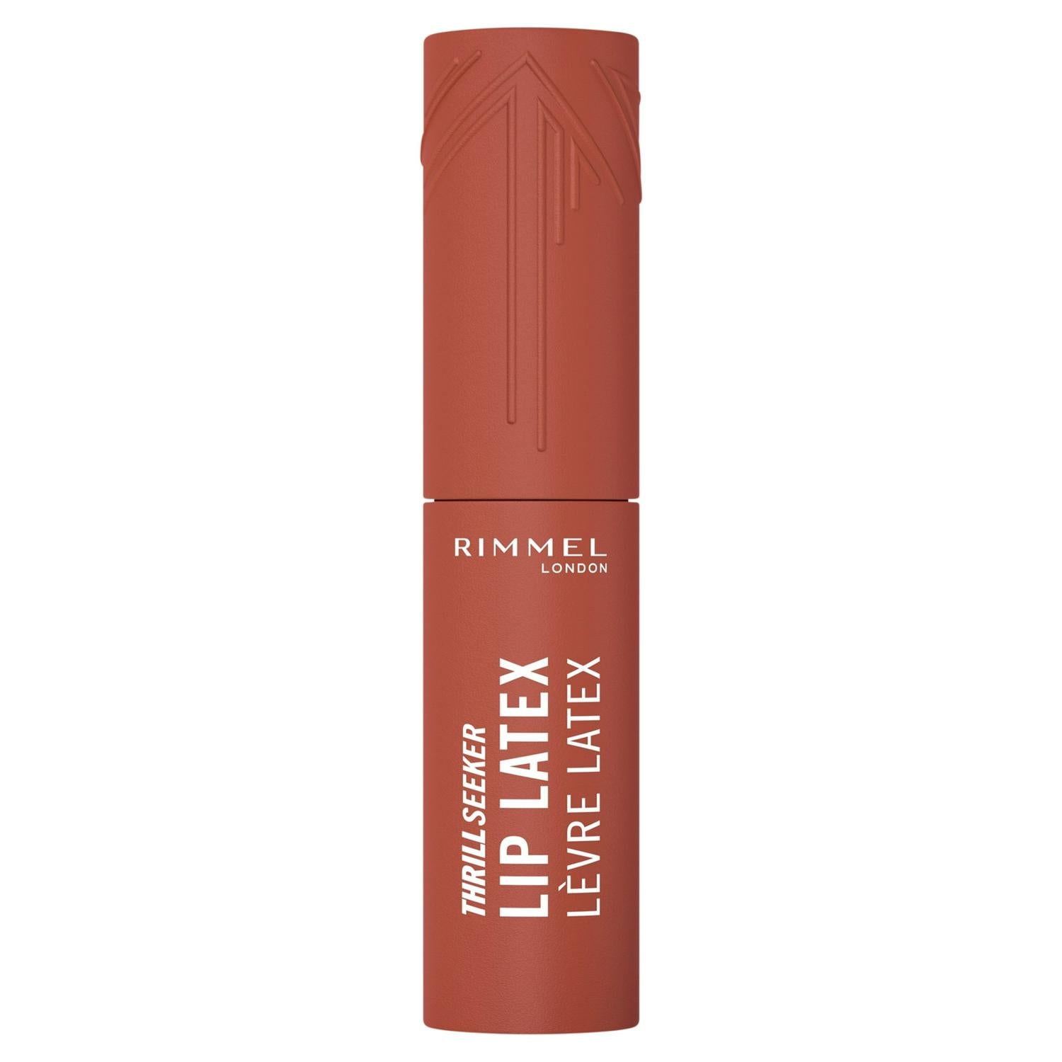 Rimmel Thrill Seeker Lip Latex Honey Bun 250 6ml, imported from the UK