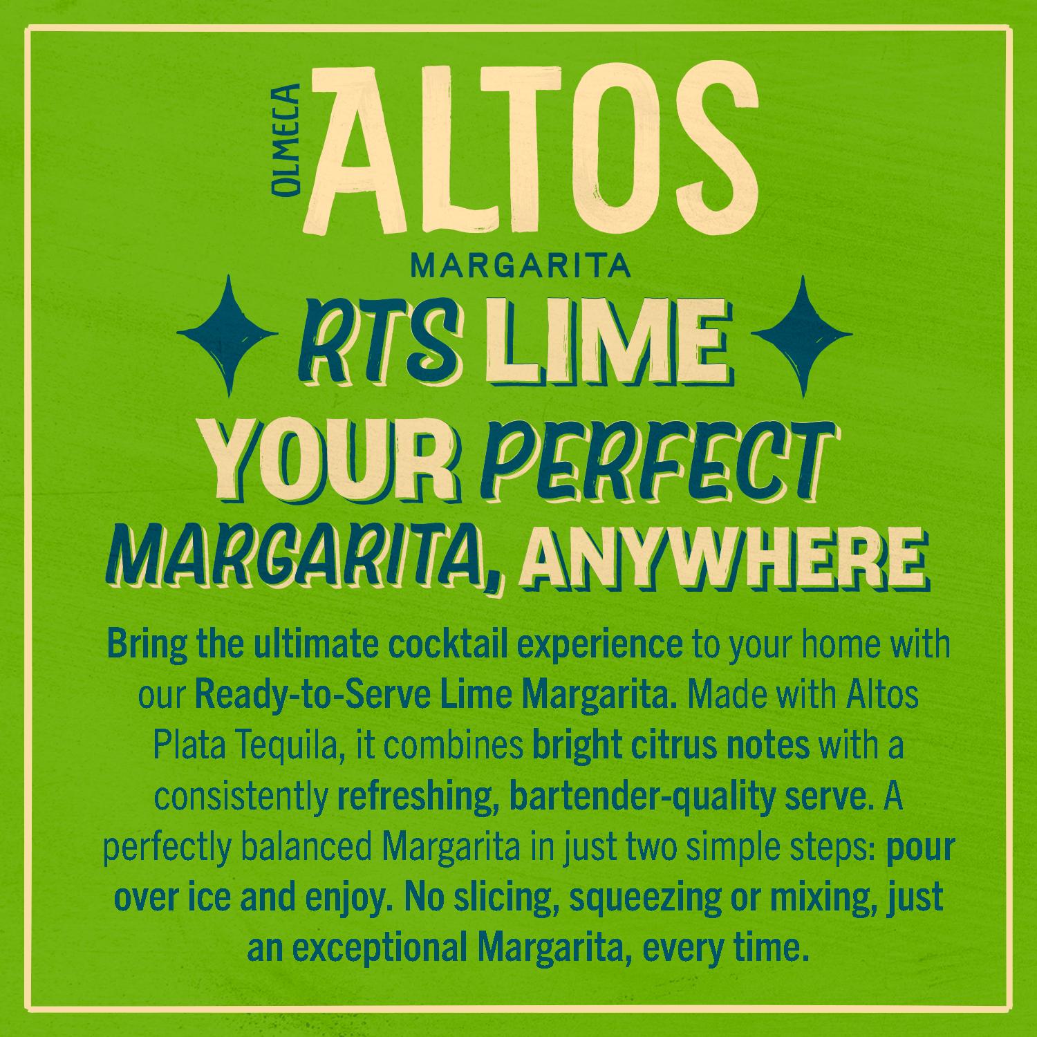 Olmeca Altos Margarita Classic Lime 750ml, UK version