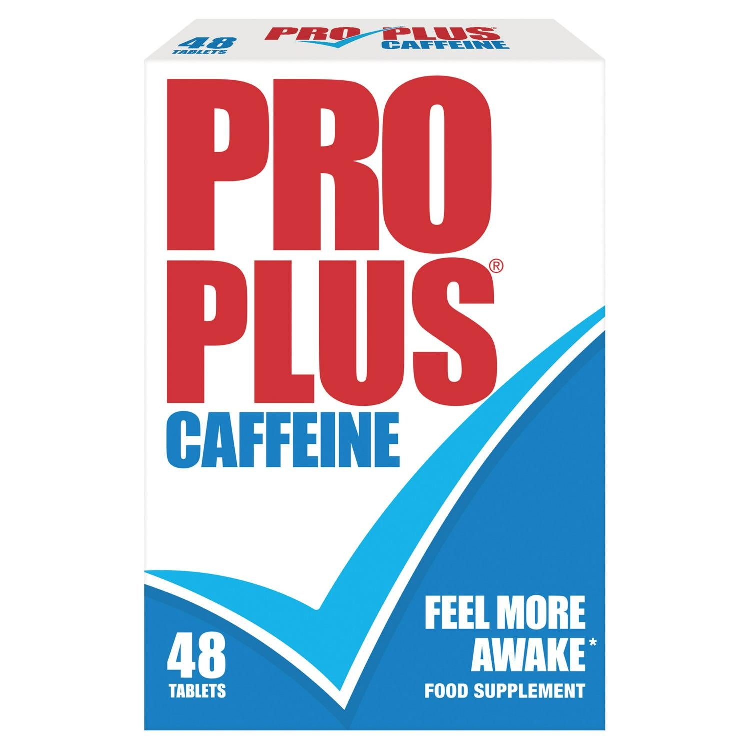 Pro Plus caffeine tablets 48 pack (British brand)