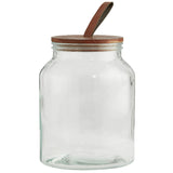 Habitat glass storage jar with wooden lid 3L, UK version