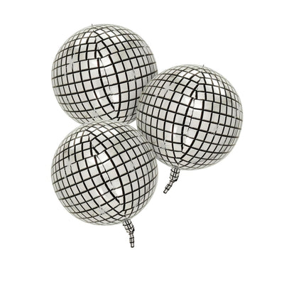 Sainsburys Sainsbury's Home Disco Ball Foil Balloons Pack of 3 10 inch- Buy online at McGrocer