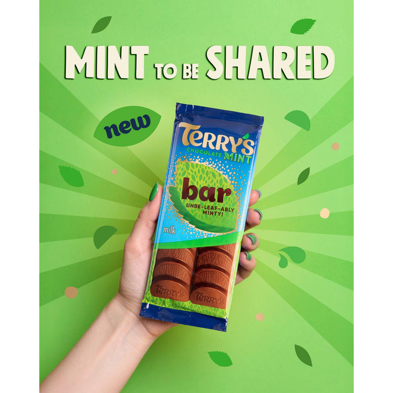 Terry's Milk Chocolate Mint Bar 90g (British brand)