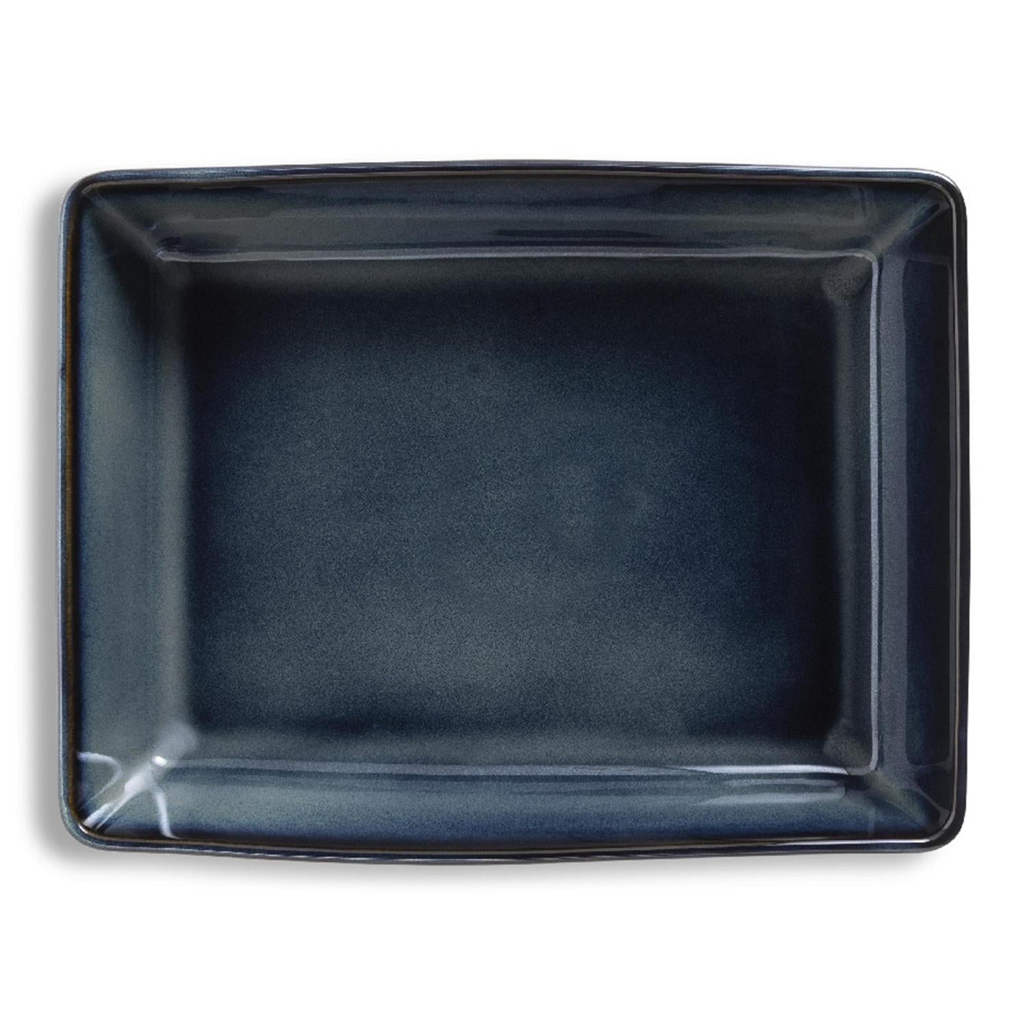 Habitat stoneware roaster navy blue 27cm x 21cm, UK version