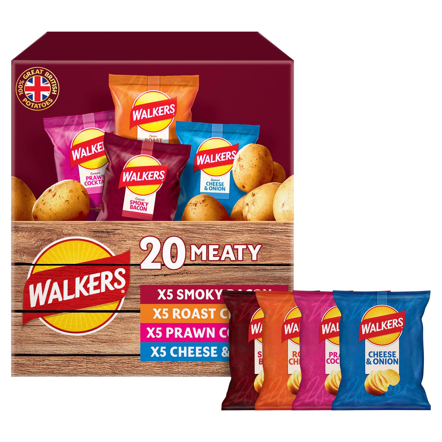 Walkers Meaty Variety Multipack 20 x 25g (British brand)