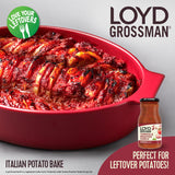 Loyd Grossman roasted garlic and tomato pasta sauce 350g, imported from the UK