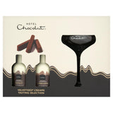 Solid Chocolate and Velvetised Alcohol Drinks Tasting Set with Glass