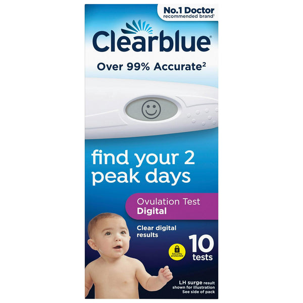 Clearblue Digital Ovulation Test Kit (OPK) x10