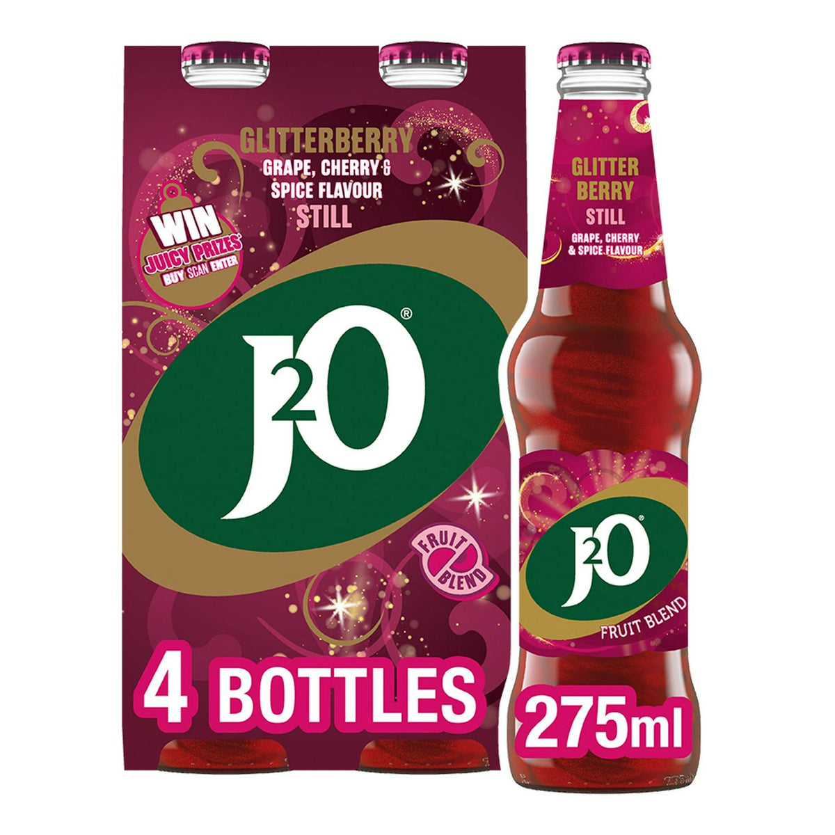 J2O Glitterberry 4 x 275ml