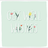 Carlton Get Well Card Wishes Meadow Flowers Greeting Card