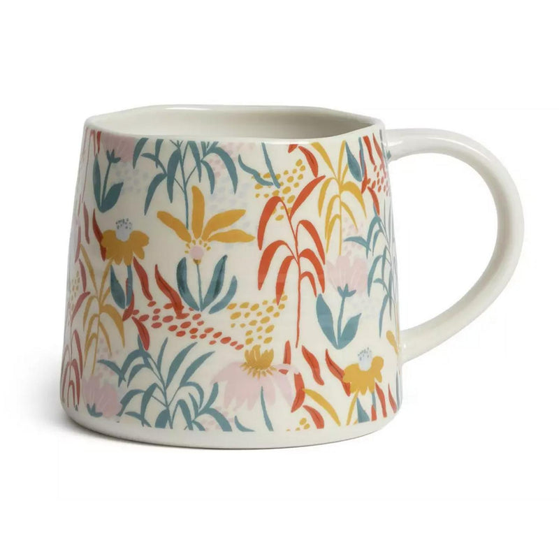 Habitat floral ripple mug 310ml capacity ceramic , UK version