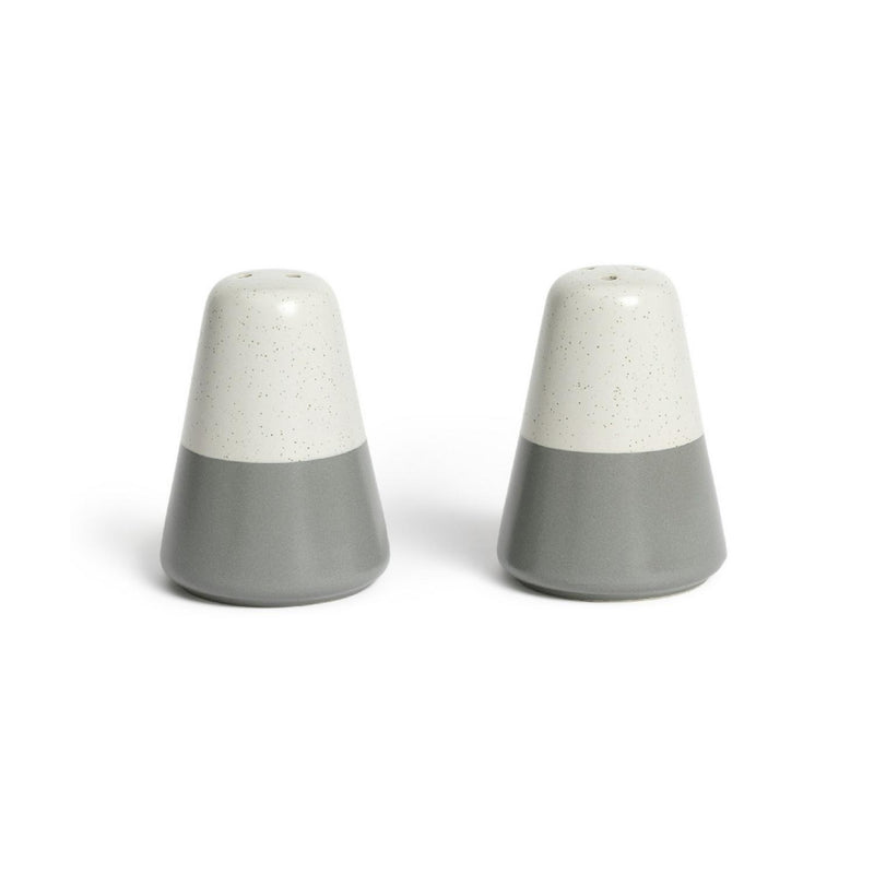 Habitat grey speckle salt pepper shakers, imported from the UK