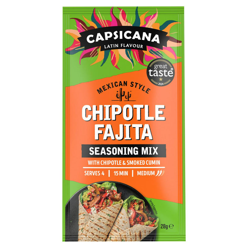 Capsicana Mexican cumin chipotle seasoning 28g - British product