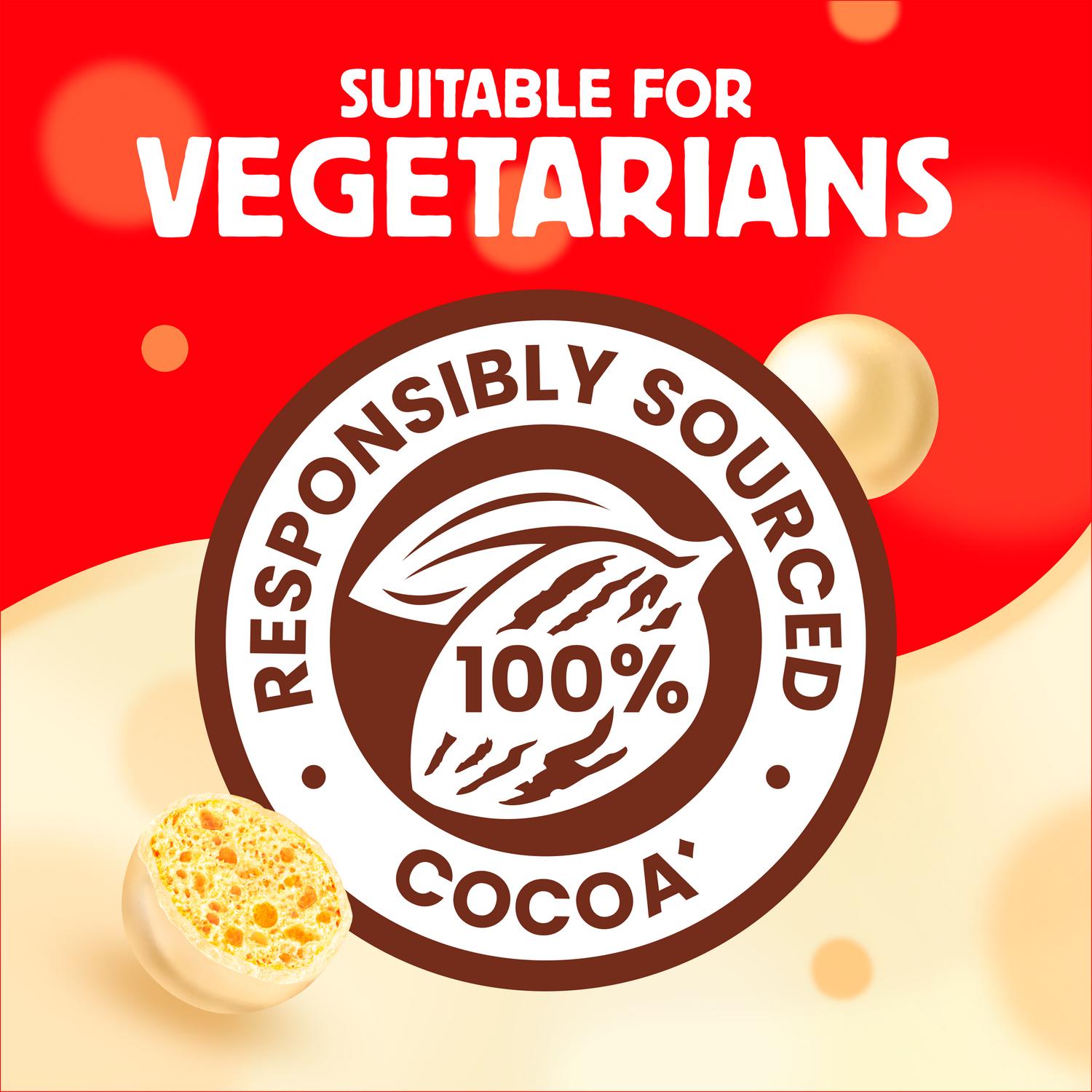 Maltesers White Chocolate and Honeycomb 30g, imported from the UK
