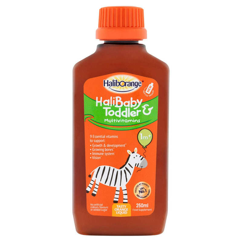 Haliborange Baby & Toddler Multivitamin Orange Liquid 250ml, UK version