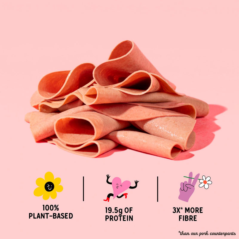 La Vie Smoked Plant Based Ham 100g slices, UK version