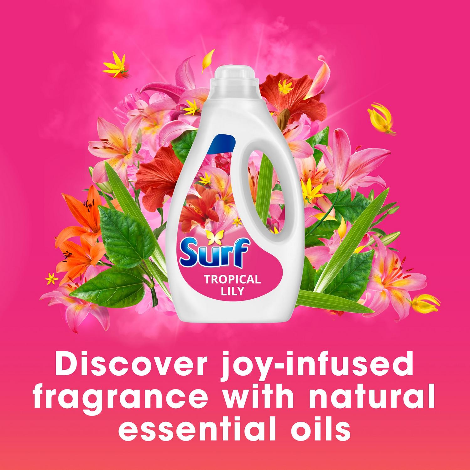 Surf Tropical Lily Concentrated Washing Liquid Laundry Detergent 44 Washes 1.188L