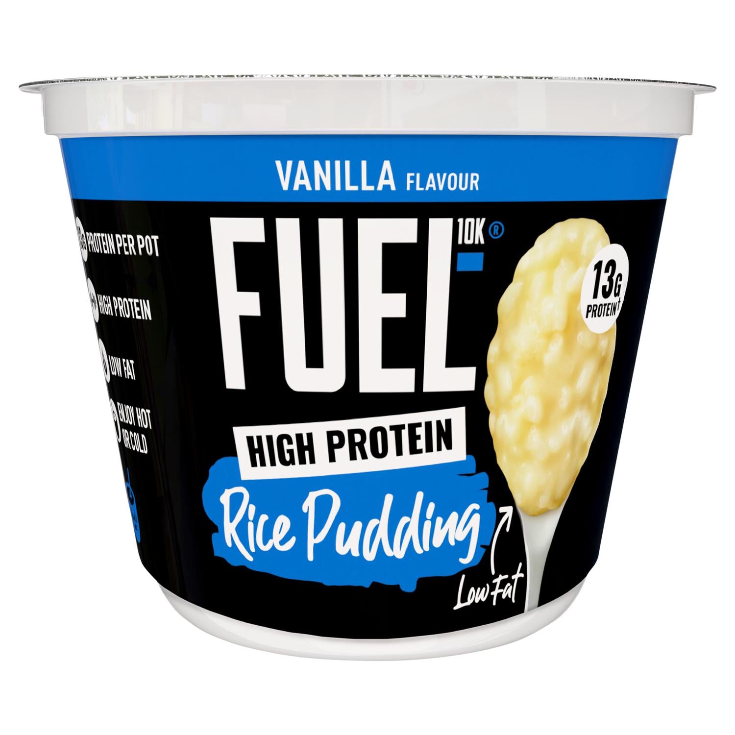 Fuel10K vanilla rice pudding snack pot 210g - British product