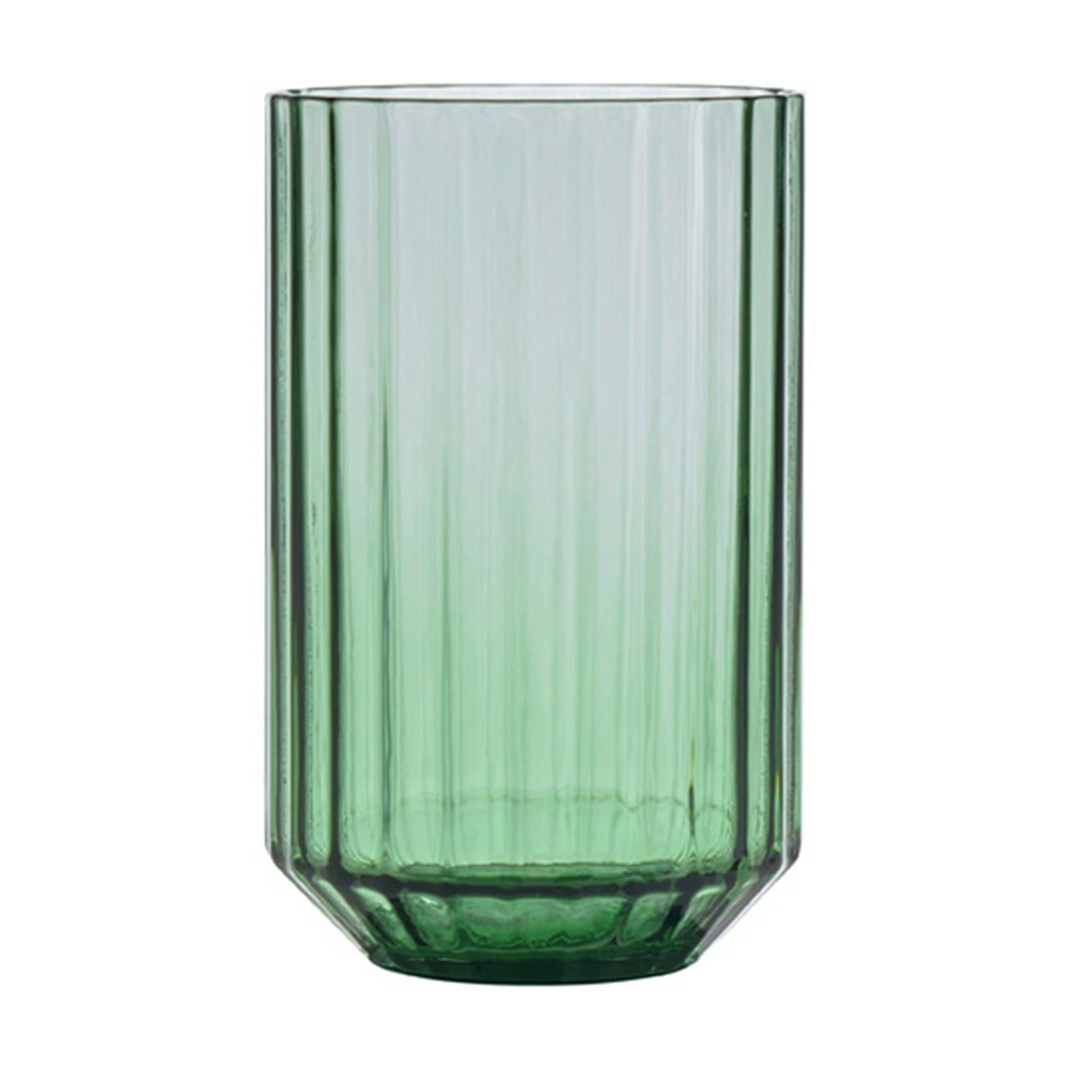 Habitat wide ribbed tumbler green 250ml, UK version