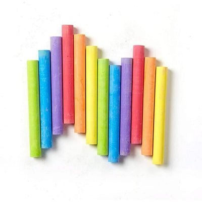 Sainsburys Pack of 12 Anti-Dust Coloured Chalk Sticks- Buy online at McGrocer