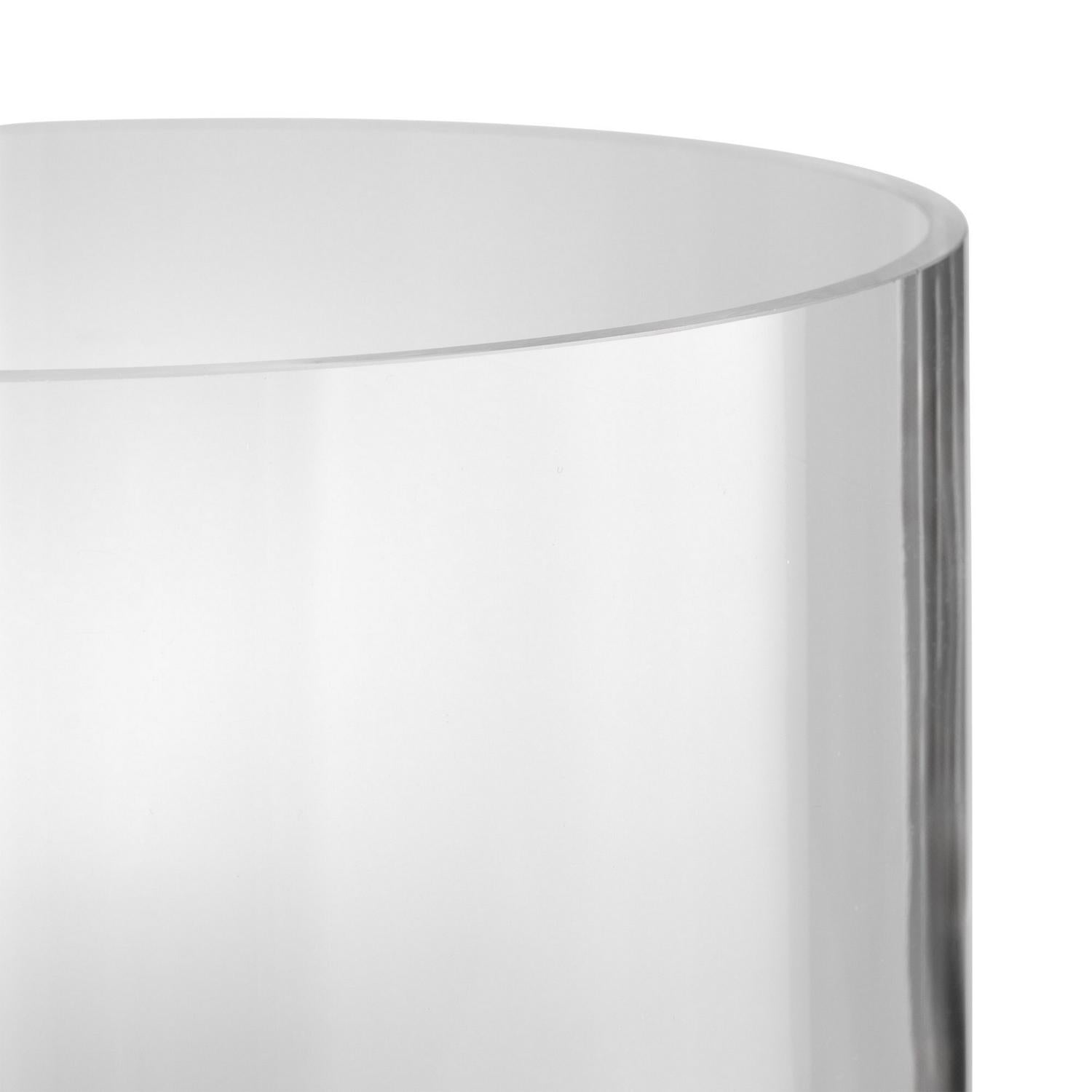 Habitat clear glass hurricane candle holder 11cm , UK version
