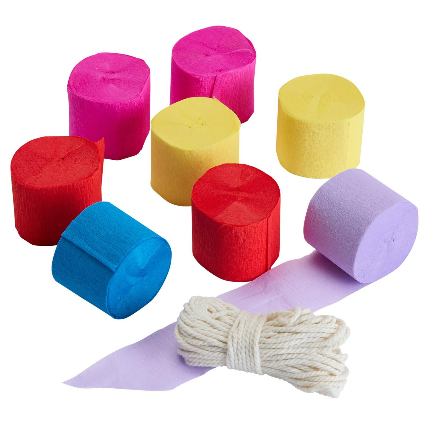 Sainsbury's Home rainbow paper streamer backdrop 8 pack (British brand)