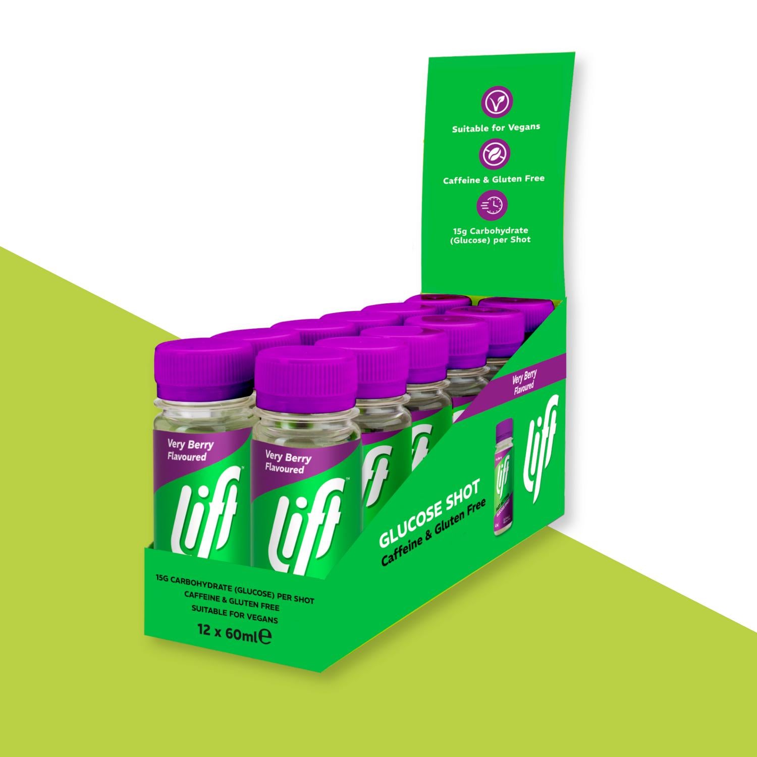 Lift very berry glucose juice supplement 60ml, UK version