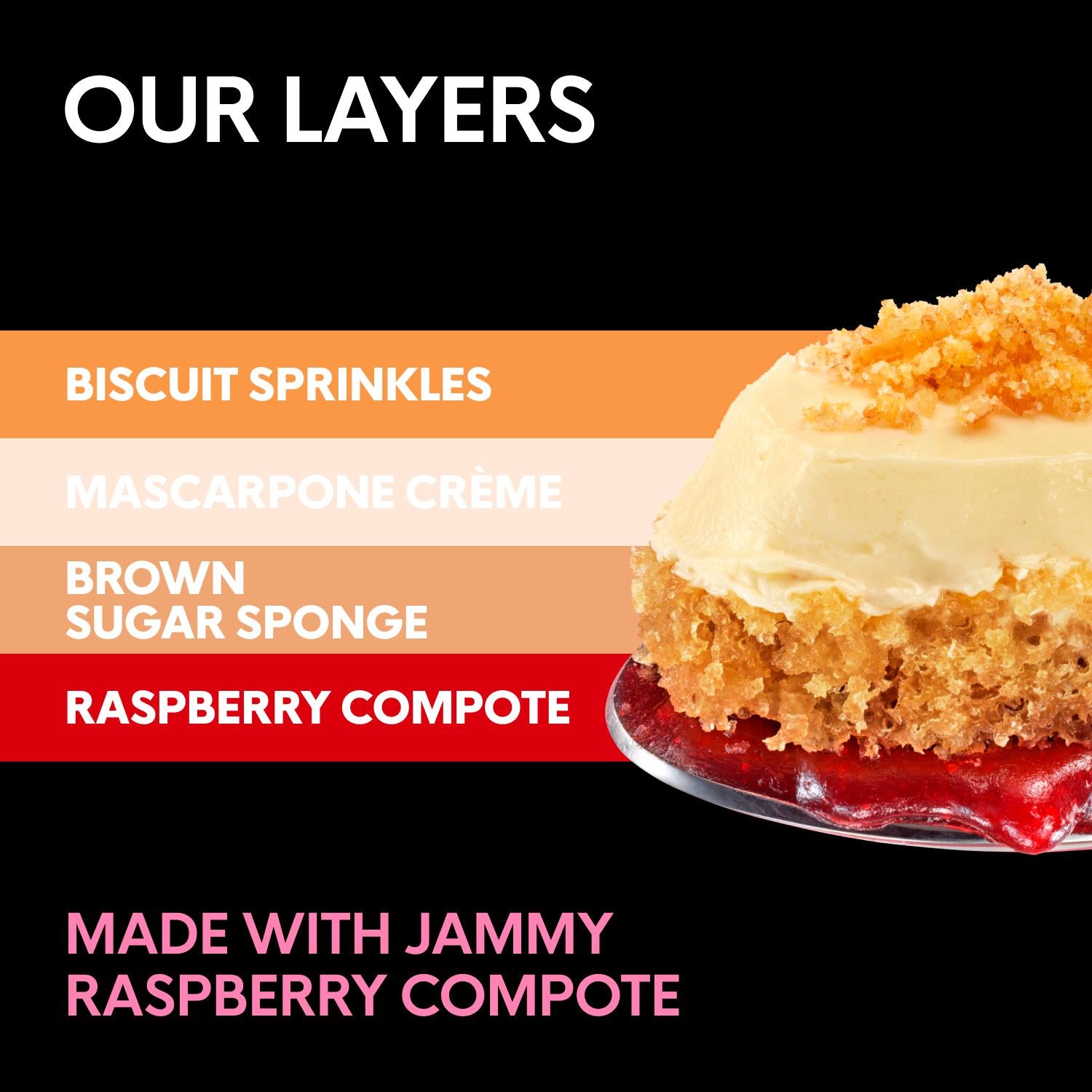 Gü Victoria Sponge Cake Pots 2x74g dessert, UK version
