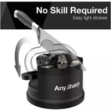 Anysharp knife sharpener Black H15.5 x W11 x D7cm - British product
