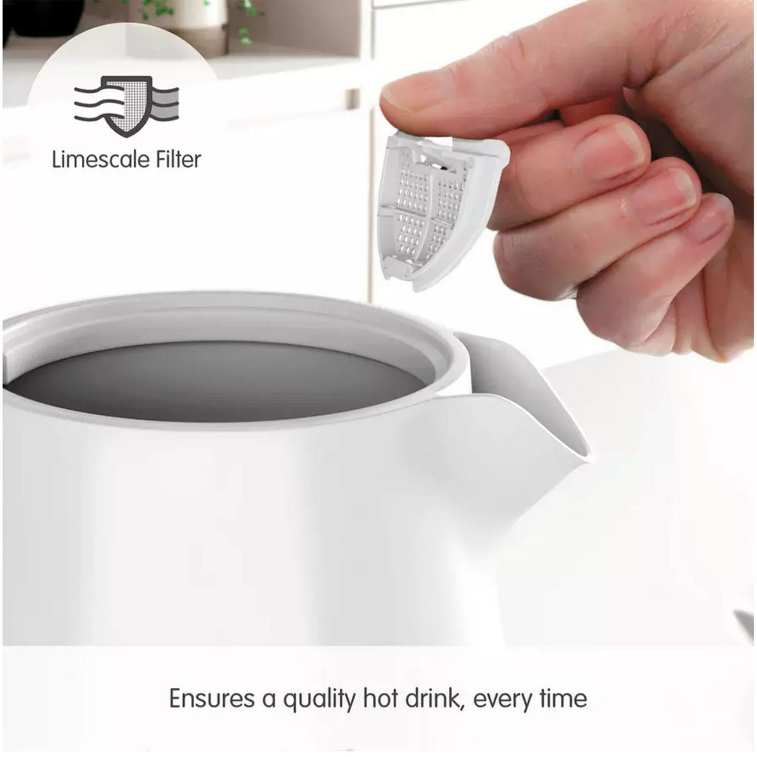 Morphy Richards Electric Kettle White 1.5 Litre, imported from the UK