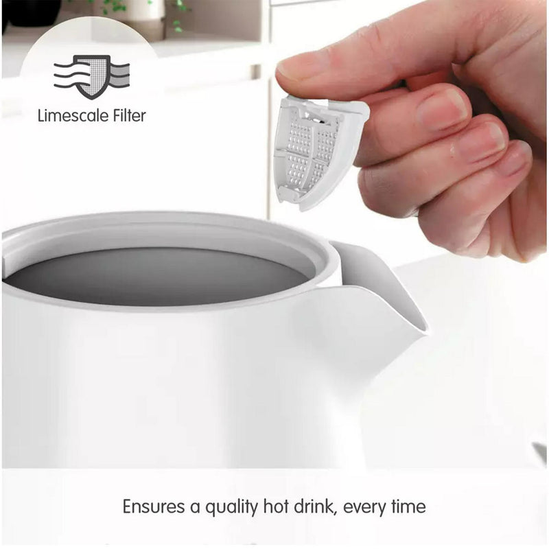 Morphy Richards Electric Kettle White 1.5 Litre, imported from the UK