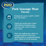 Paxo Stuffing Mix Pork Sausage Meat Flavour 170g, imported from the UK