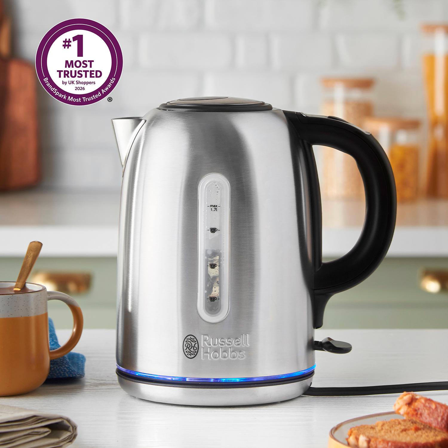 Russell Hobbs Quiet Boil Kettle 1.7 Litre, imported from the UK