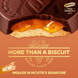 Dark Chocolate Caramel Centre Biscuit Rounds 109g