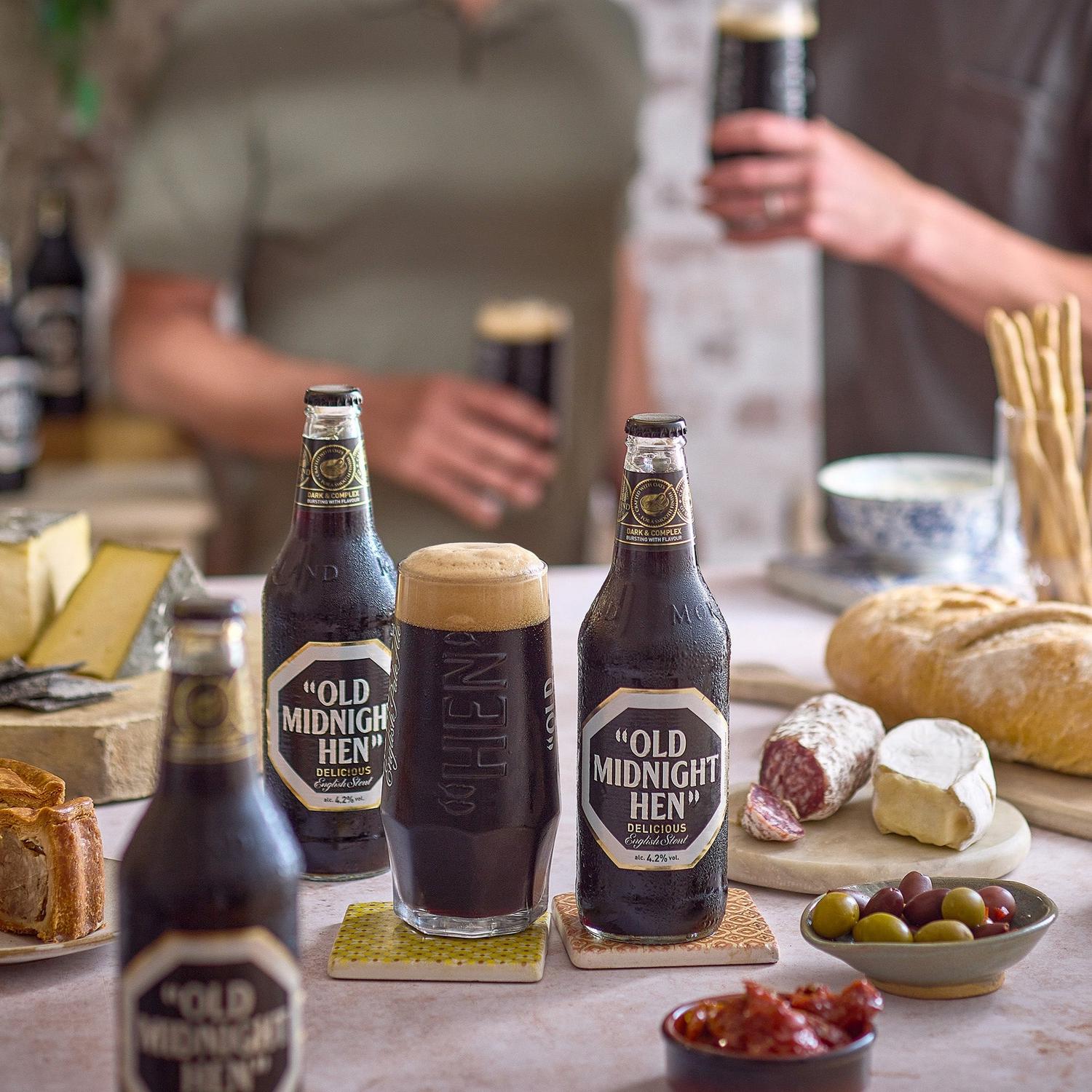 Morland Old Midnight Hen English Stout 500ml, imported from the UK
