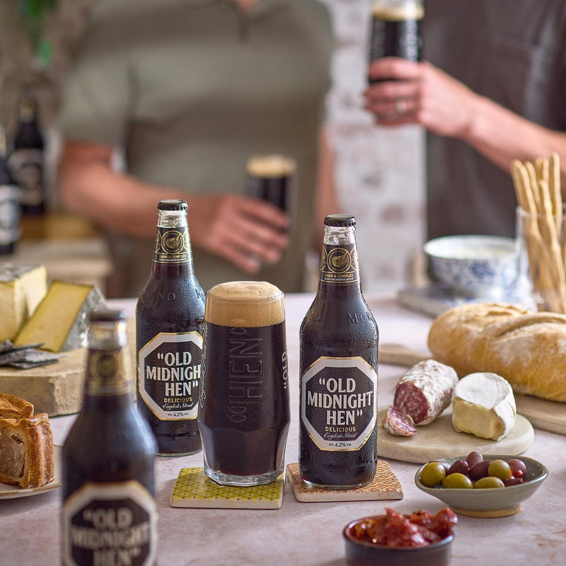Morland Old Midnight Hen English Stout 500ml, imported from the UK
