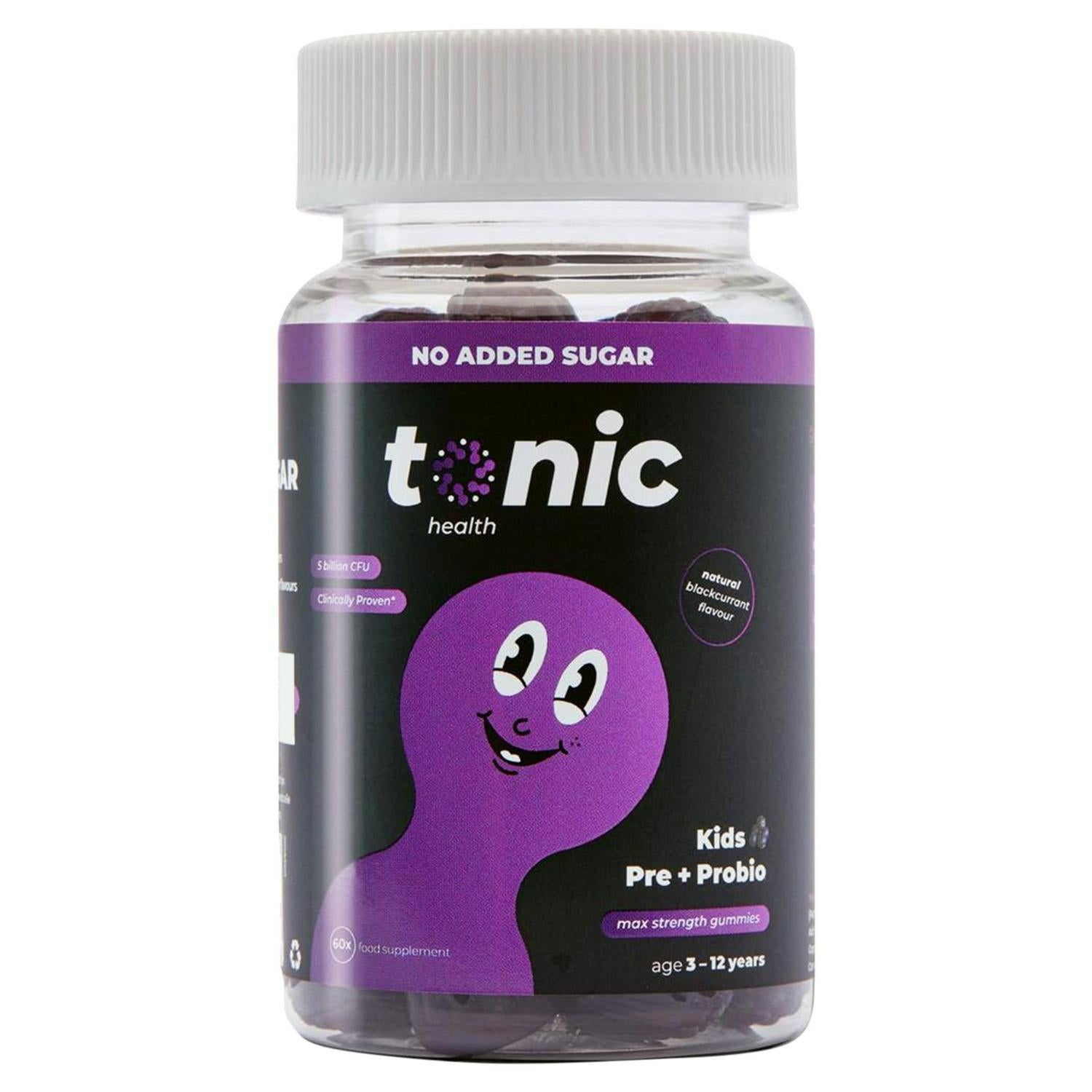 Tonic Health Kids Immunity Gummies Blackcurrant 30 Pack (British brand)