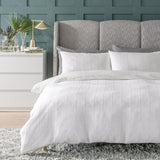 Habitat white waffle bedding set king size, UK version