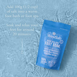 Dead Sea Salt Foot Soak with Colloidal Oatmeal, Peppermint, and Jojoba Oil 450g