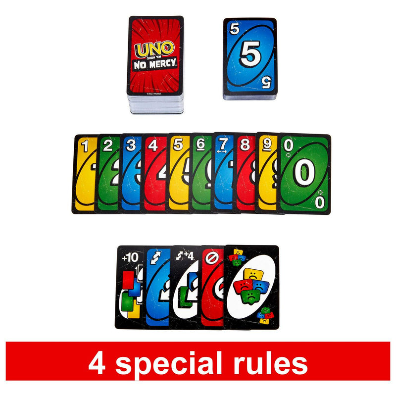 Uno Show Em Mercy card game box packaging (British brand)