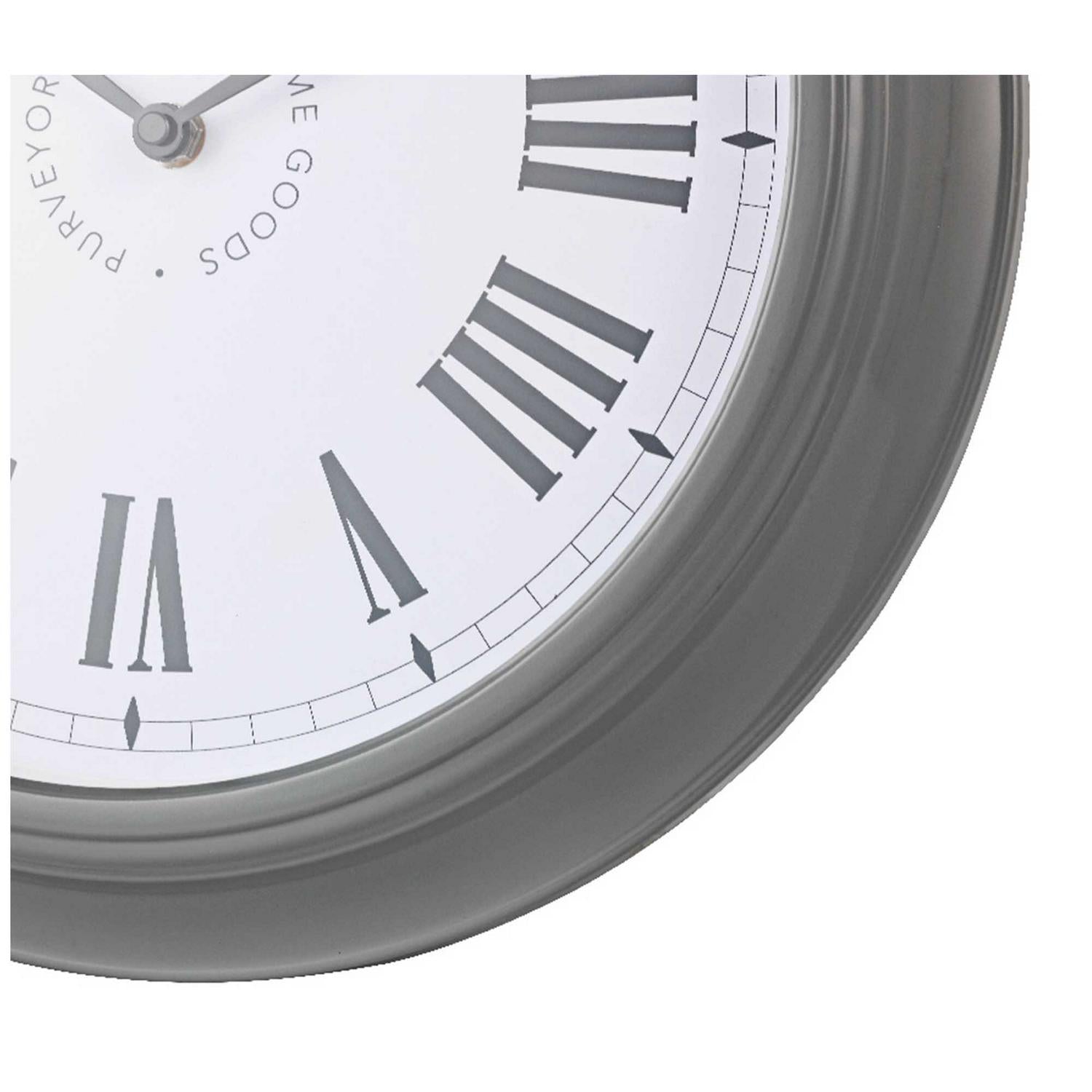 Habitat Stationary Wall Clock Grey 35cm, UK version