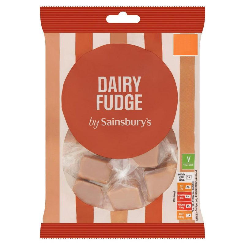 Sainsbury's Dairy Fudge bar 200g (British brand)