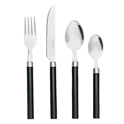 Sainsburys Sainsbury's Home Farget Håndtak Bestikksett Svart 16 deler - Kjøp online hos McGrocer