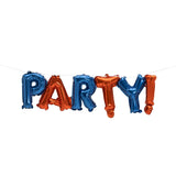 Habitat Party Foil Balloon Banner Red Blue - British product