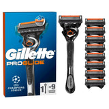 Gillette men's razor set with 9 blades - British product