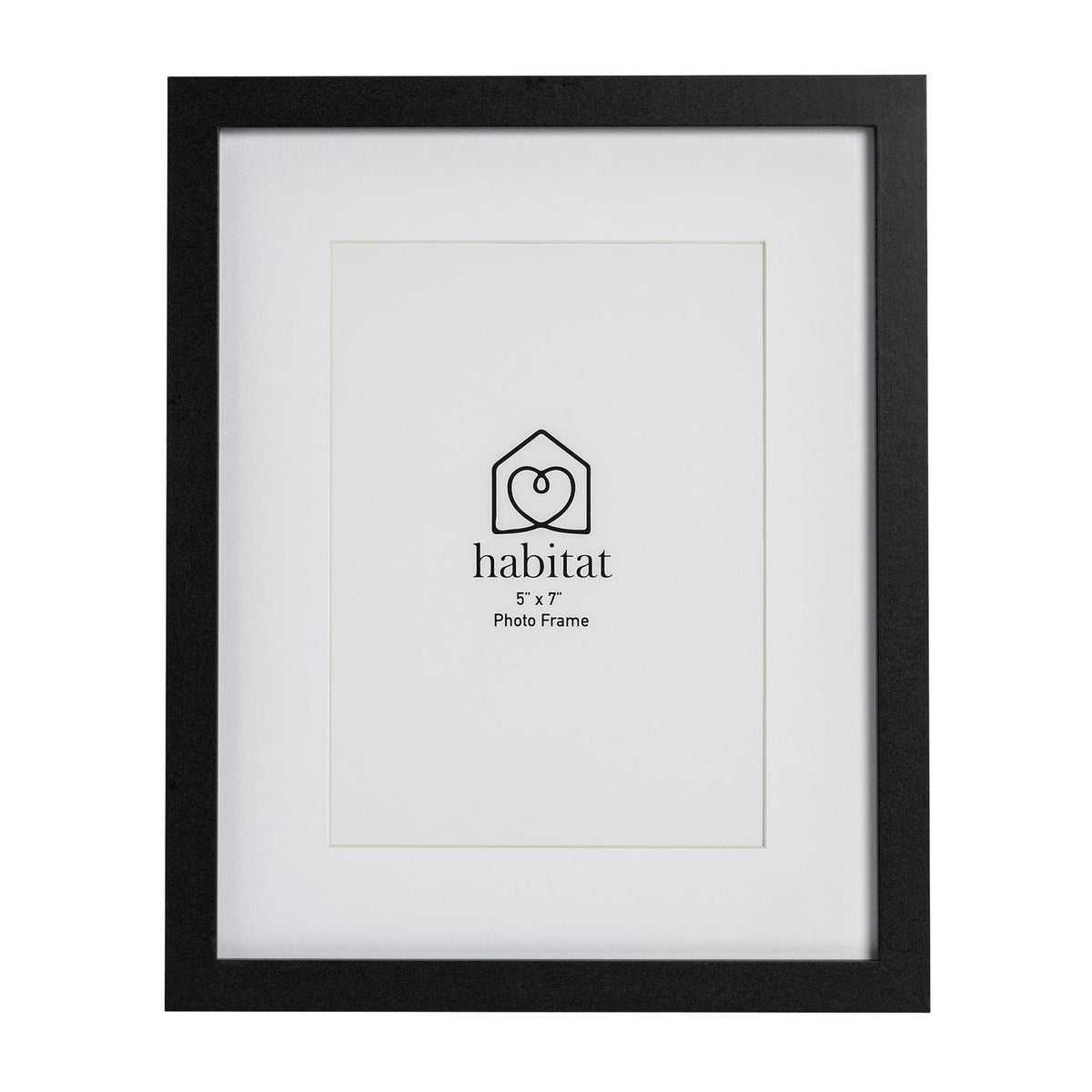 Habitat Black Single Mount Photo Frame 5x7, UK version